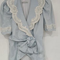 Scott McClintock  Light Blue Blazer With Skirt Size 4