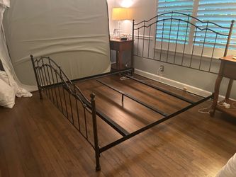 Wrought Iron King Headboard & Footboard