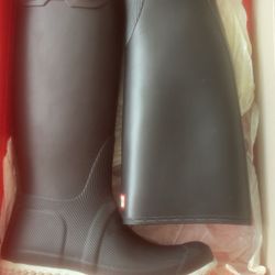 Hunter tall calendar sole rubber boots