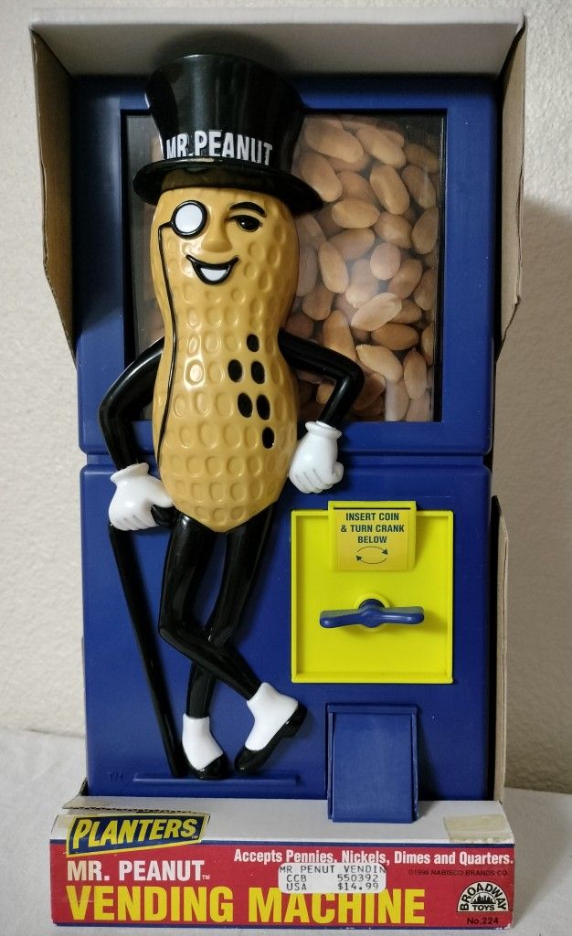MR PEANUT VENDING MACHINE. VINTAGE. EXTREMELY RARE.