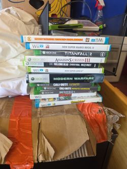 Mixed Lot of 13 Video Games Wii U Xbox 360 Xbox One