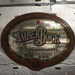 Amber Bock Beer Mirror Decor