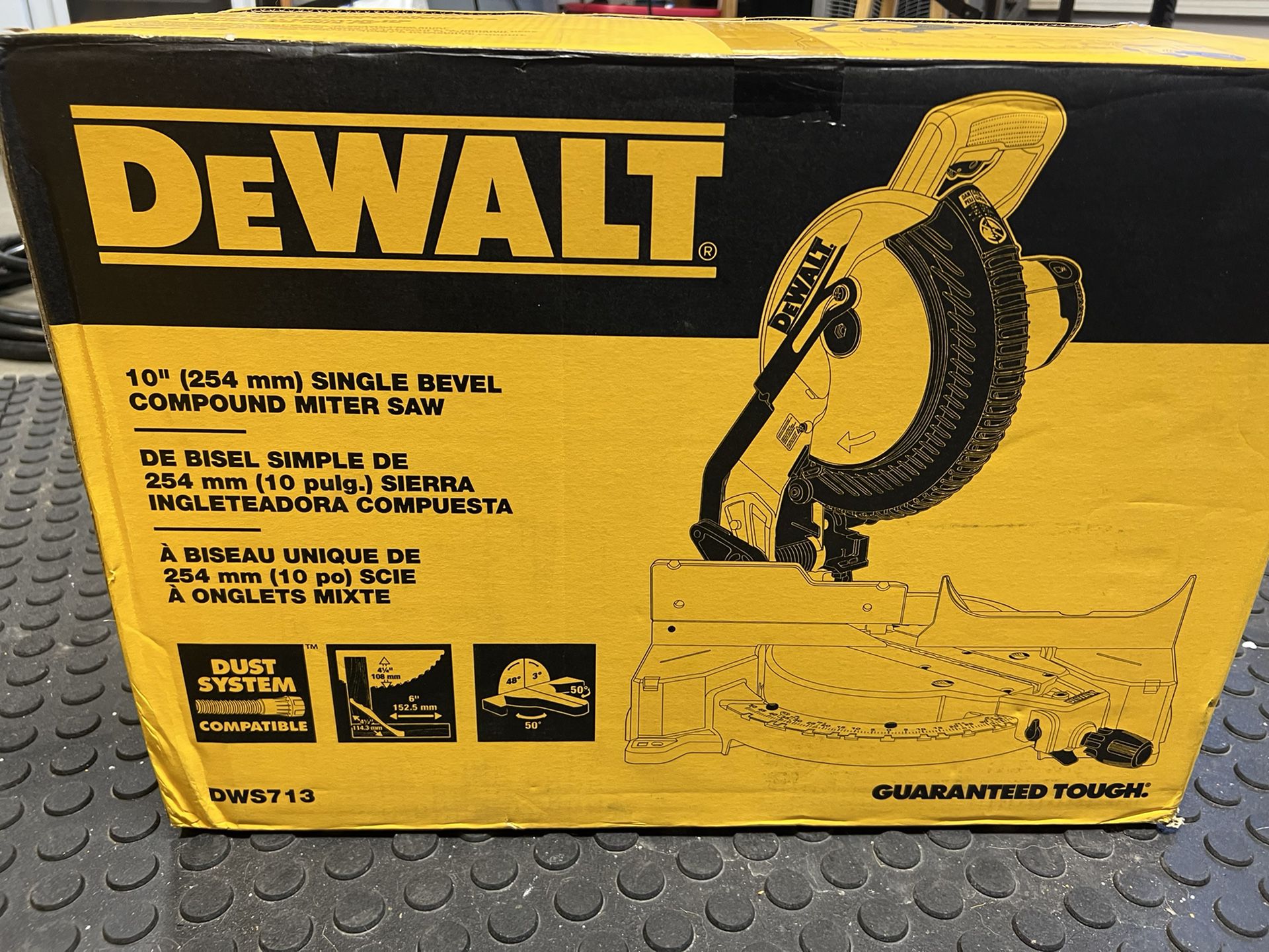 Dewalt Dws713 10” 15amp Corded Compound Miter Saw