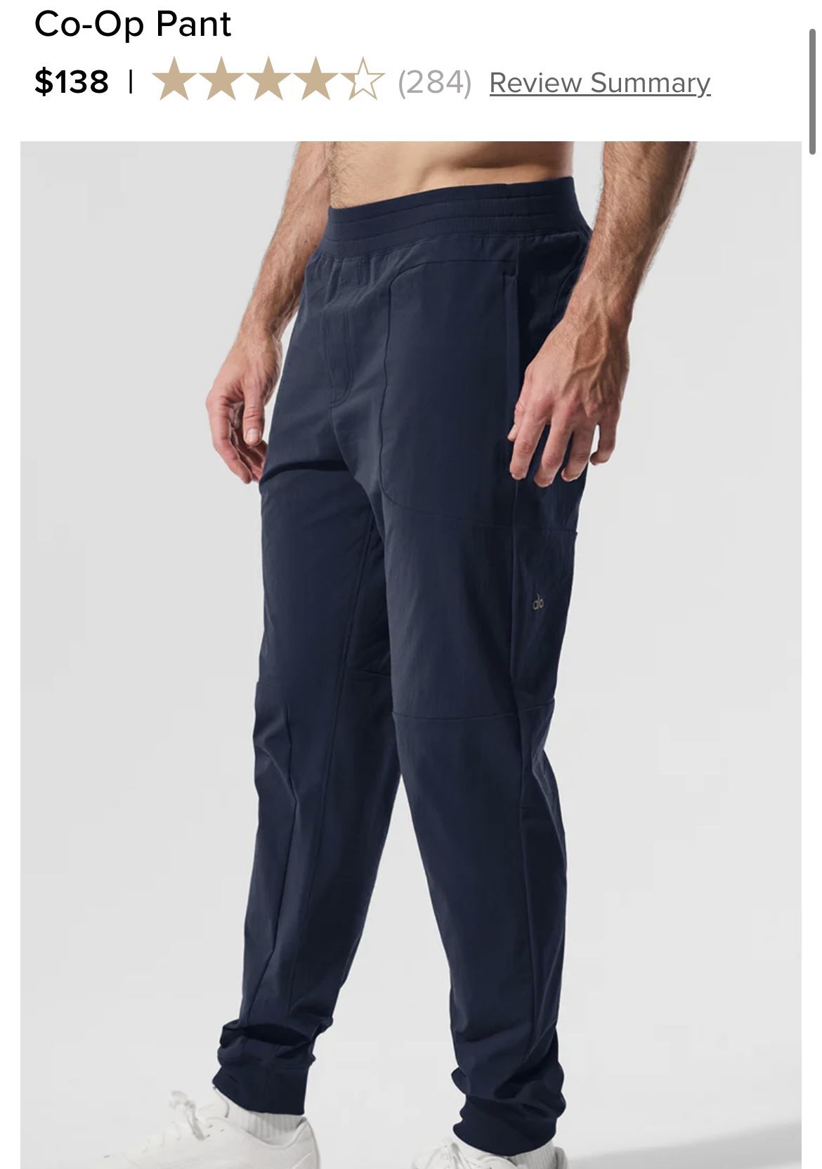 SELL TODAY - Men’s BRAND NEW ALO YOGA Co-Op Pants Sz LARGE