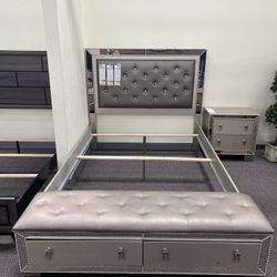 Queen Size Bed Frame With Mattress