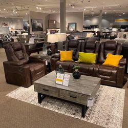 Power Reclining Sofa In Stock For Immediate Delivery 