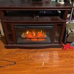 Fire Place Tv Stand  32 W 15 D 44l