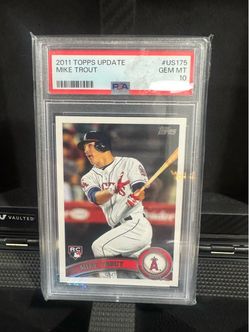 2011 TOPPS UPDATE #US175 MIKE TROUT ROOKIE RC PSA 10