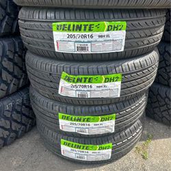 205/70R16 Set Of 4 Delinte New Tires