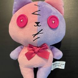 Fukuya PatchPatchFriends 8" Inch CAT Plush Doll Round 1 Patch Patch Friends