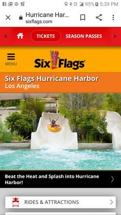 Hurricane Harbor tickets