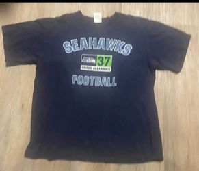 Vintage Y2K Seattle Seahawks Shaun Alexander #37 Football T-Shirt