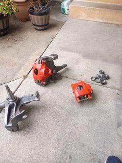 Spindles and calipers brand new for Chevy truck and GMC