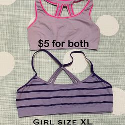 Girl Sports Bras $3 Each Or $5 For Both