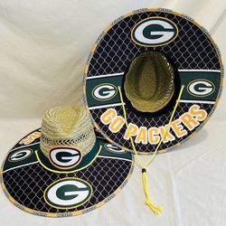 Green Bay Packers Straw Hat just in time for the 4th of July Gift 🎁 order now (I also have other Teams)