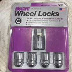 BRAND NEW McGard 24157 Chrome Wheel Locks, M12 x 1.5 Thread, Set of 4 Locks + 1 Key 2021 T