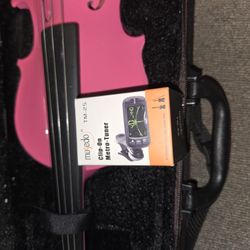 New 1/2 Size Kid Kids Acoustic Violin Fiddle with Case Bow Rosin Pink US
