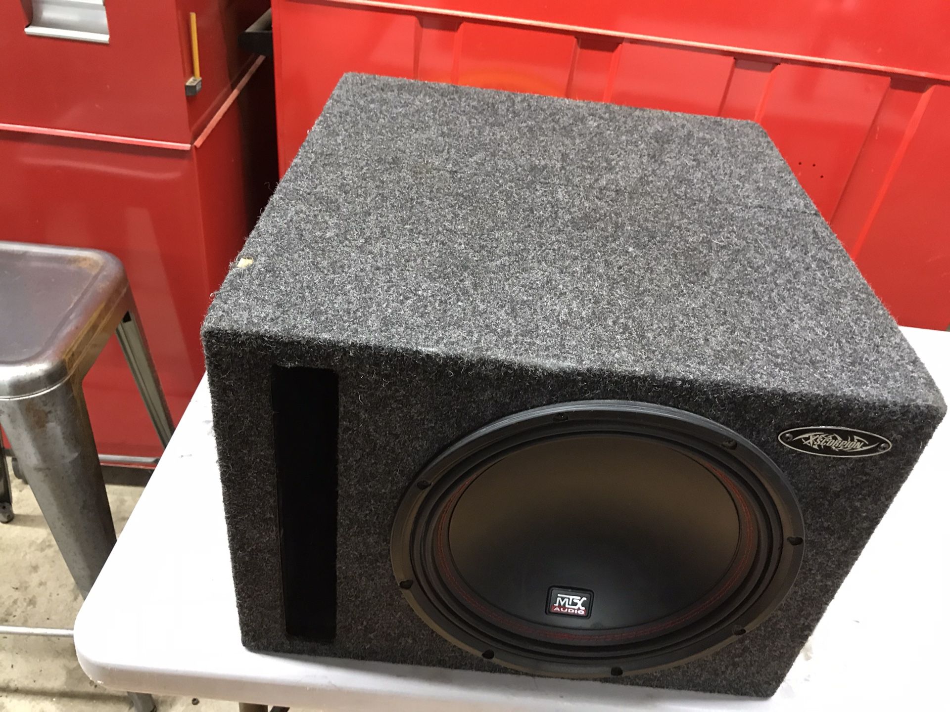 Excellent Condition! MTX 10” Subwoofer In Scorpion Ported Box!