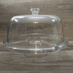 3 In 1 Server Cake Taker-fruit & Dip-punch Bowl