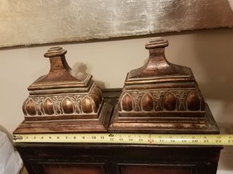 shelves;large heavy; brown tones -$15