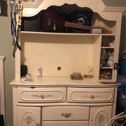White Two Piece dresser as it is