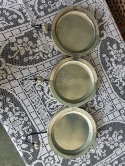 Vintage distressed mirror with coat hooks