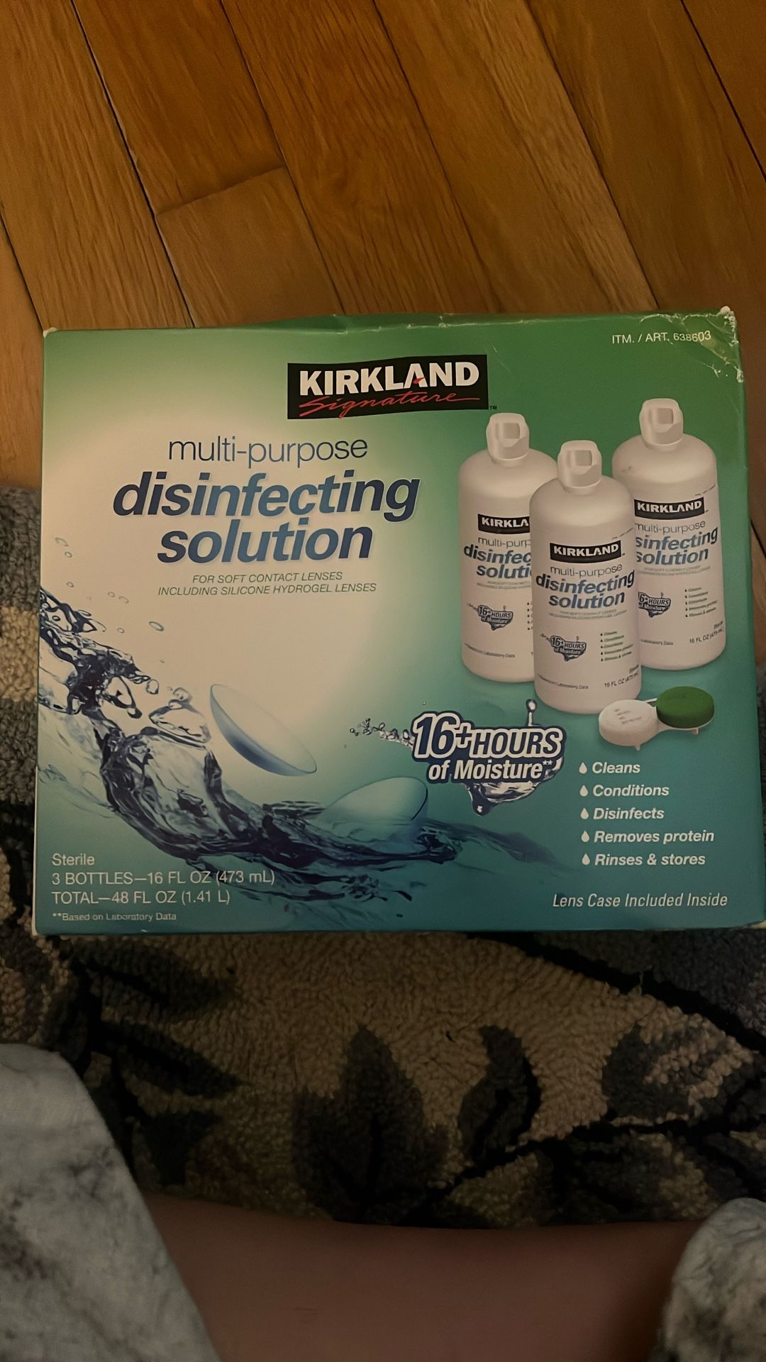 3 Unopened Bottles Of Contact Solution