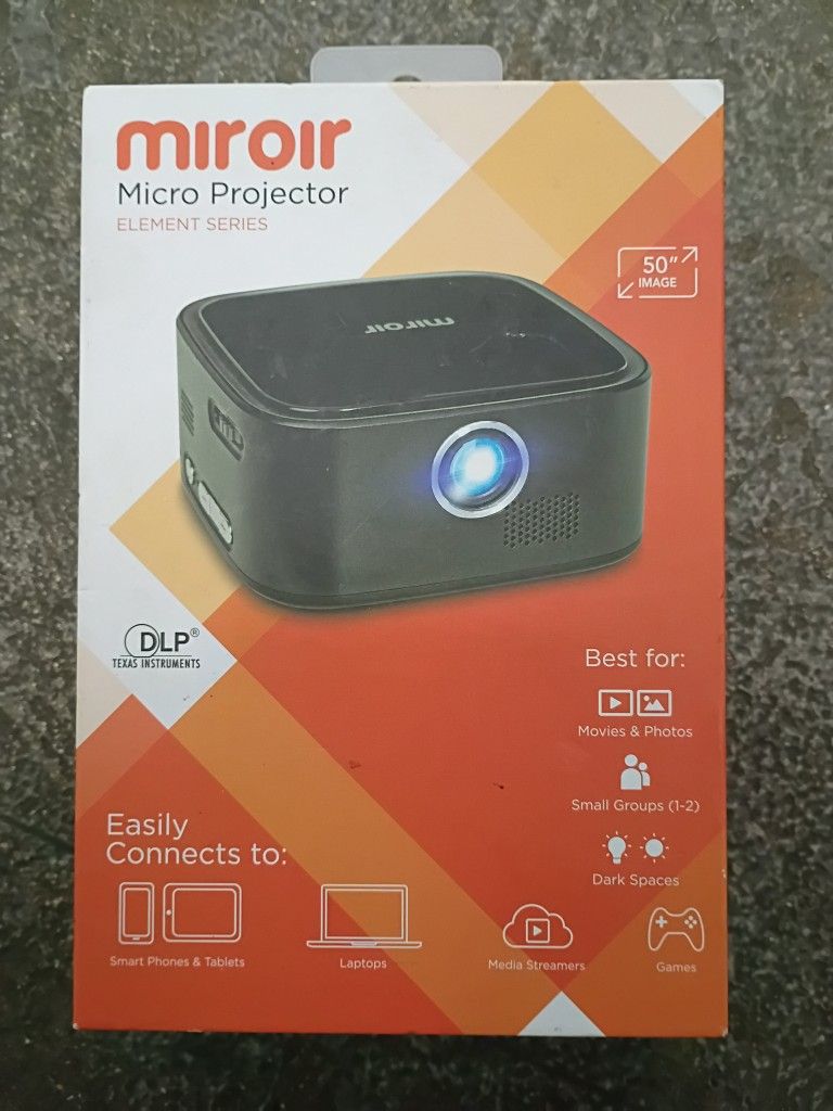 New Sealed Miroir Micro Portable Projector