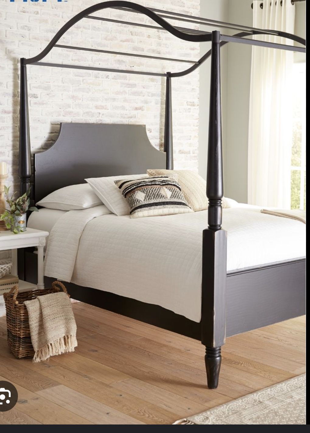 Magnolia Home twin Canopy Carriage Bed