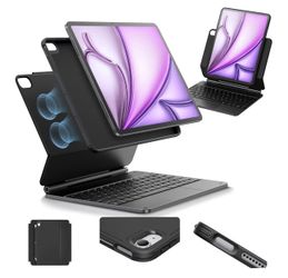 ESR iPad Air 13 Inch Case Keyboard (M3/M2, 2025/2024), Easy-Set Magnetic Stand, Portrait/Landscape Mode, Removable Case with Multi-Touch Trackpad
