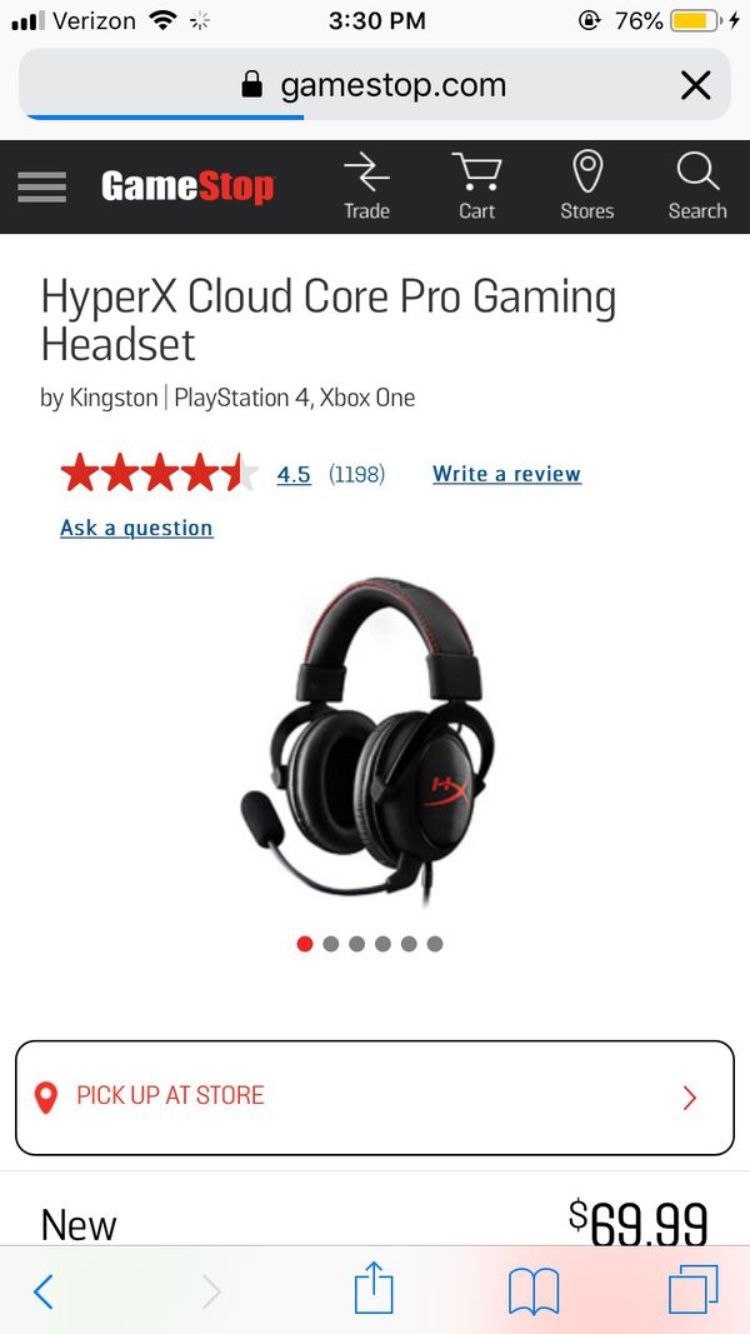 Hyperx Cloud Core Gaming Headset