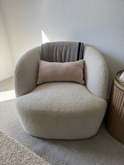 West elm Ivory Boucle Accent Chair