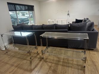 Acrylic and Glass side Table