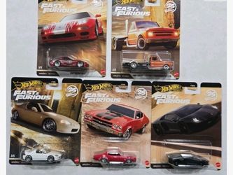 Hot Wheels Premium Fast & Furious 5-Car Complete Set