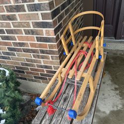 Kids Wooden Sled
