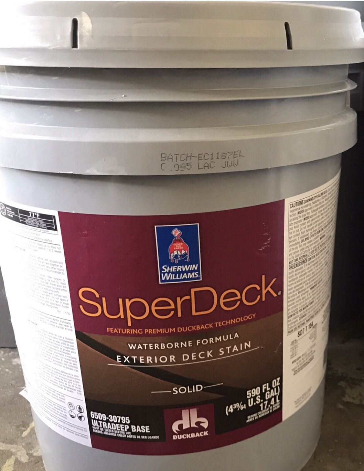 DECK/ FENCE Sherwin Williams Stain $100 ! Color: Brown- Solid! NEW / Worth $350 Each!