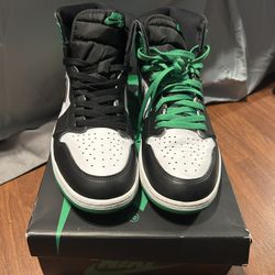 Celtic Green Jordan 1 Size 10.5