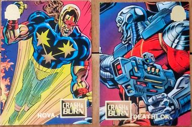 1994 Marvel Crash & Burn 2 Trading Cards: Nova and Deathlok