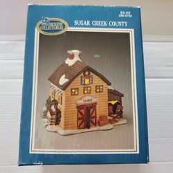 Vintage 1994 Dickens Collectable Sugar Creek County Christmas Stable