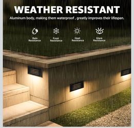 Sunvie 6” outdoor step lights. 12 pack