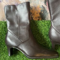 Boots Size 6 Brown , 1.5” Heel 