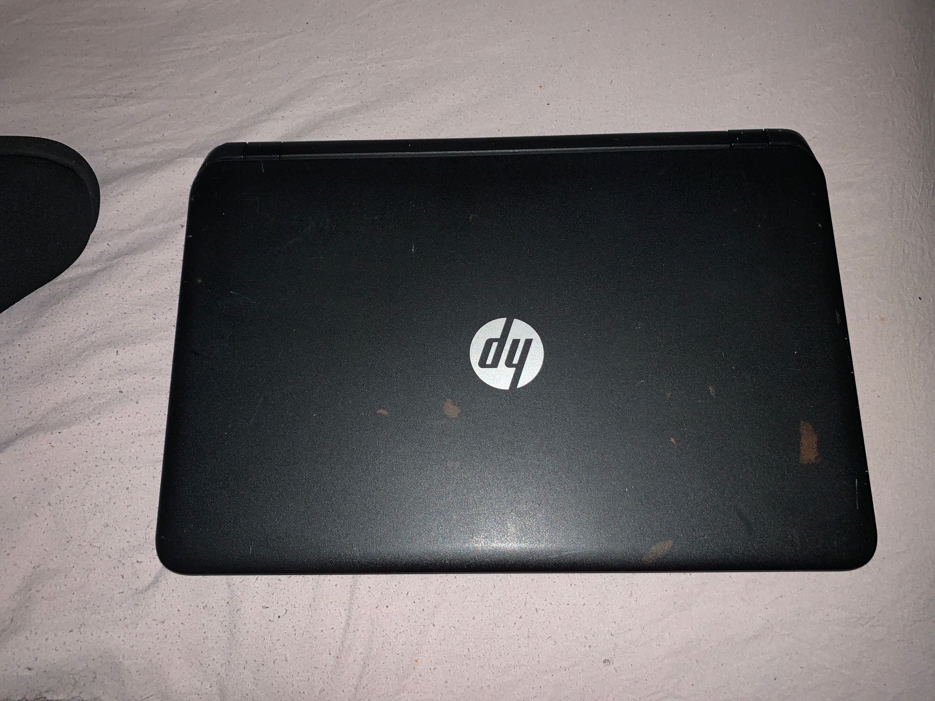 HP laptop comes with charger and laptop case 65$ Works fine! Just don’t want it anymore i bought a new one.