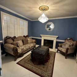 Ornate Living Room Furniture Set