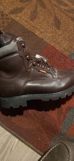 WORX Brown Leather Work Boots
