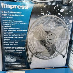 SMALL.  Impress 9" Metal Fan 