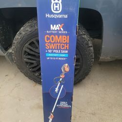 HUSQVARNA 330IKP 40-VOLT 10-IN 4 AH BATTERY POLE SAW BATTERY AND CHARGER INCLUDED 