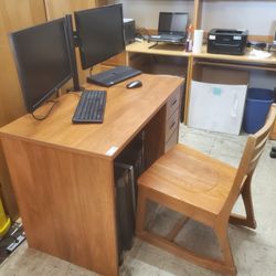 Desk And Chair Set High Quality Wood