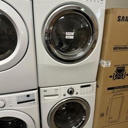 LG Frontload washer and dryer set gas dryer