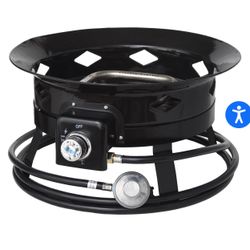  Outdoor Portable Propane Gas Fire Pit Bowl 