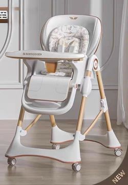 Karmababy Foldable Baby High Chair w/ Wheels – Like New in Box